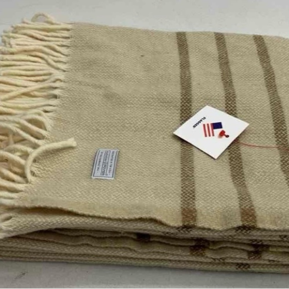 Faribault Mill 100% Wool Throw NWT